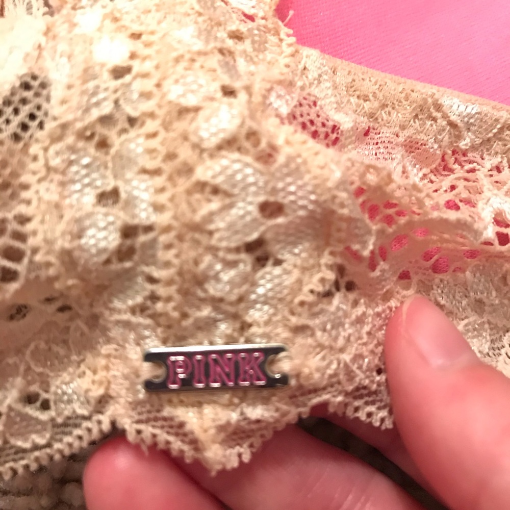 PINK Tan Razor Back Bra - Picture 3 of 4